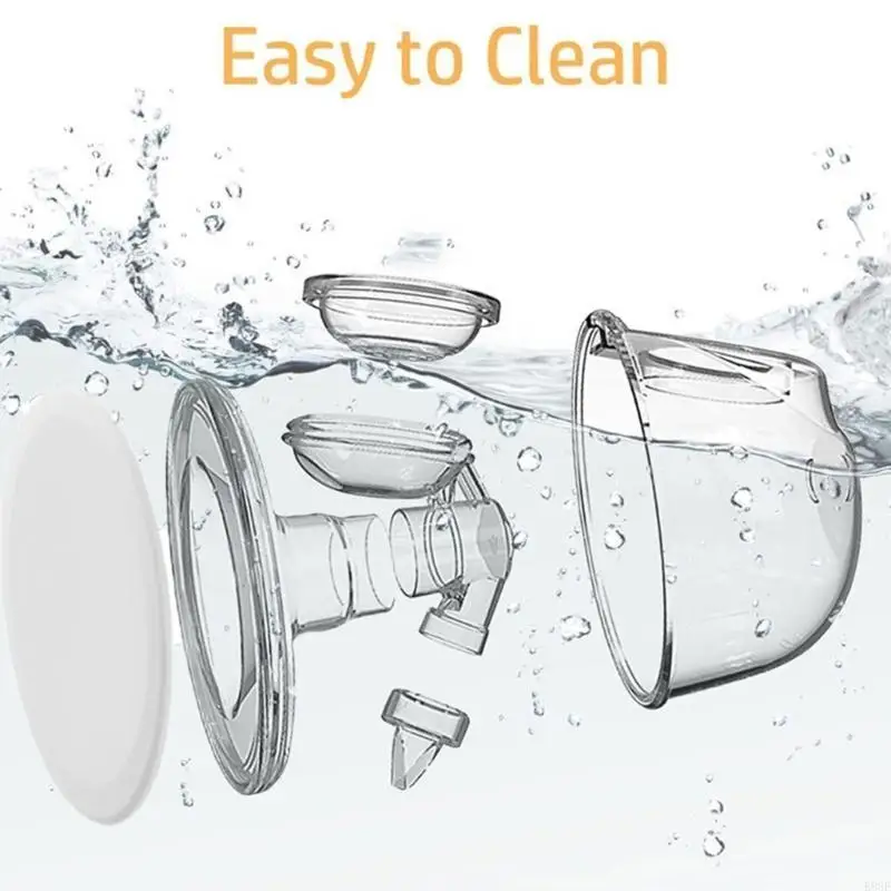 K8GF 6 قطعة/الحزمة يمكن ارتداؤها آلة ضخ الثدي الملحقات مجموعة سيليكون الحجاب الحاجز مع محول الاتصال لإصلاح S12 #3