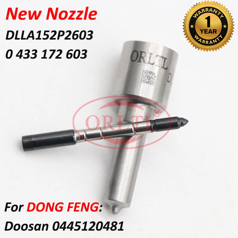 For Dongfeng Oil Injection Nozzle 0445120481 0 445 120 481 DLLA152P2603 0 433 172 603 Diesel 0433172603 DLLA 152P 2603