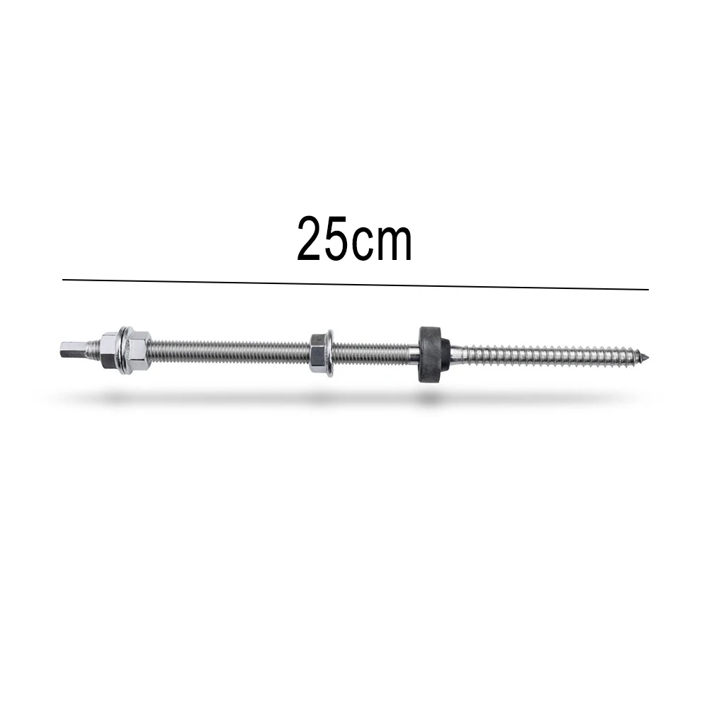 Hanger Bolts Reliable Hanger Bolts for m10 with EPDM Seal and Locking Nut + Adapter for a2 Solar for Photovoltaic Installation