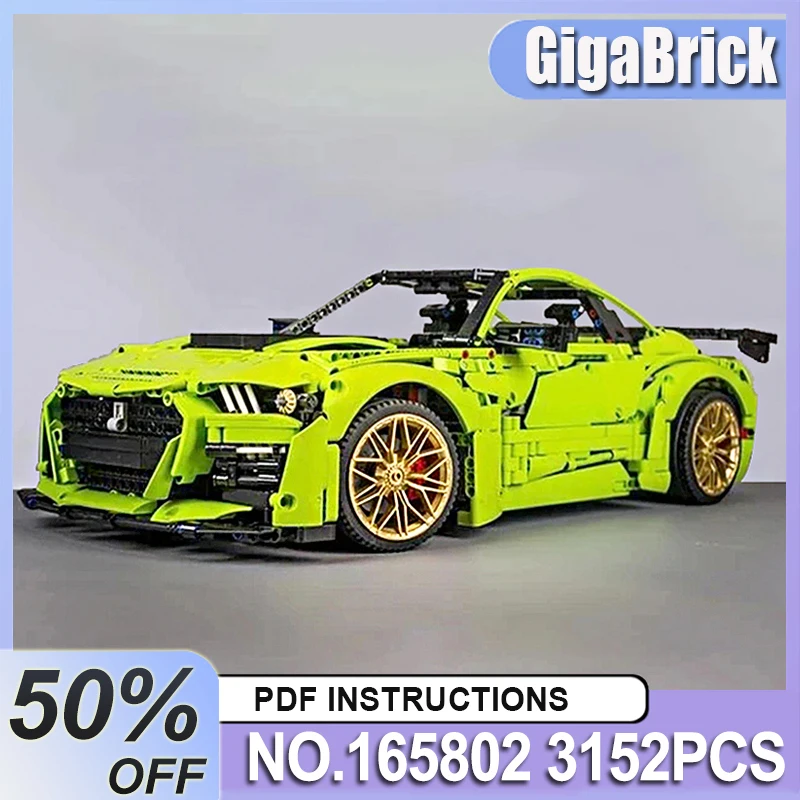 

MOC 165802 Collectible Technical Green Super Sprots Car Model Building Blocks Brick DIY Toys Assembly Christmas Gifts For Kids