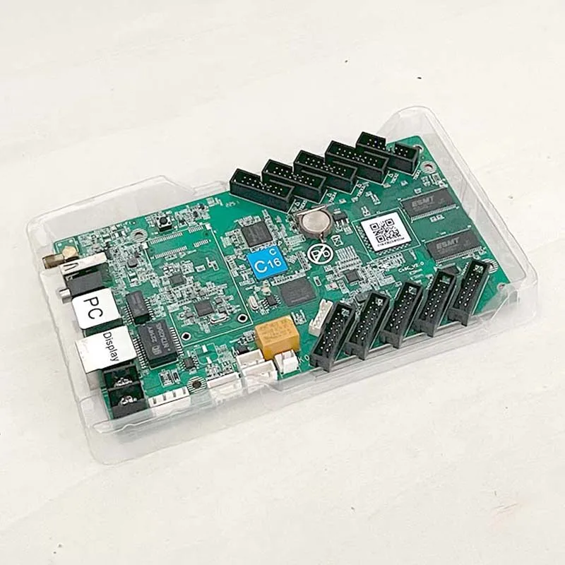 Huidu HD-C16C Ethernet USB WiFi Port 4G Graphics Card Indoor RGB Module HUB75 Full Color LED Display Screen Video Control Card