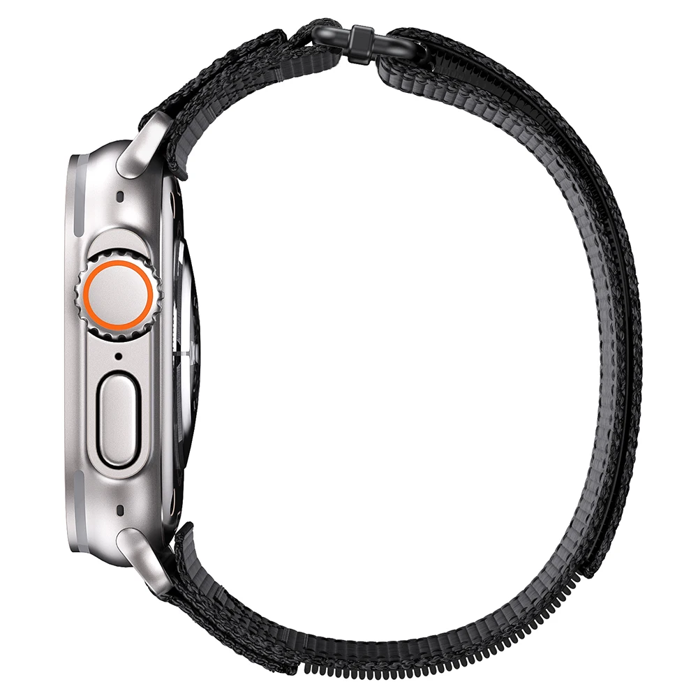 حزام ساعة فيلكرو من النايلون لساعة أبل الترا 2 49 ملم 45 ملم 44 ملم 42 ملم، لساعة أبل 9/8/7/6/5/4/3/SE Ultra 2 #4