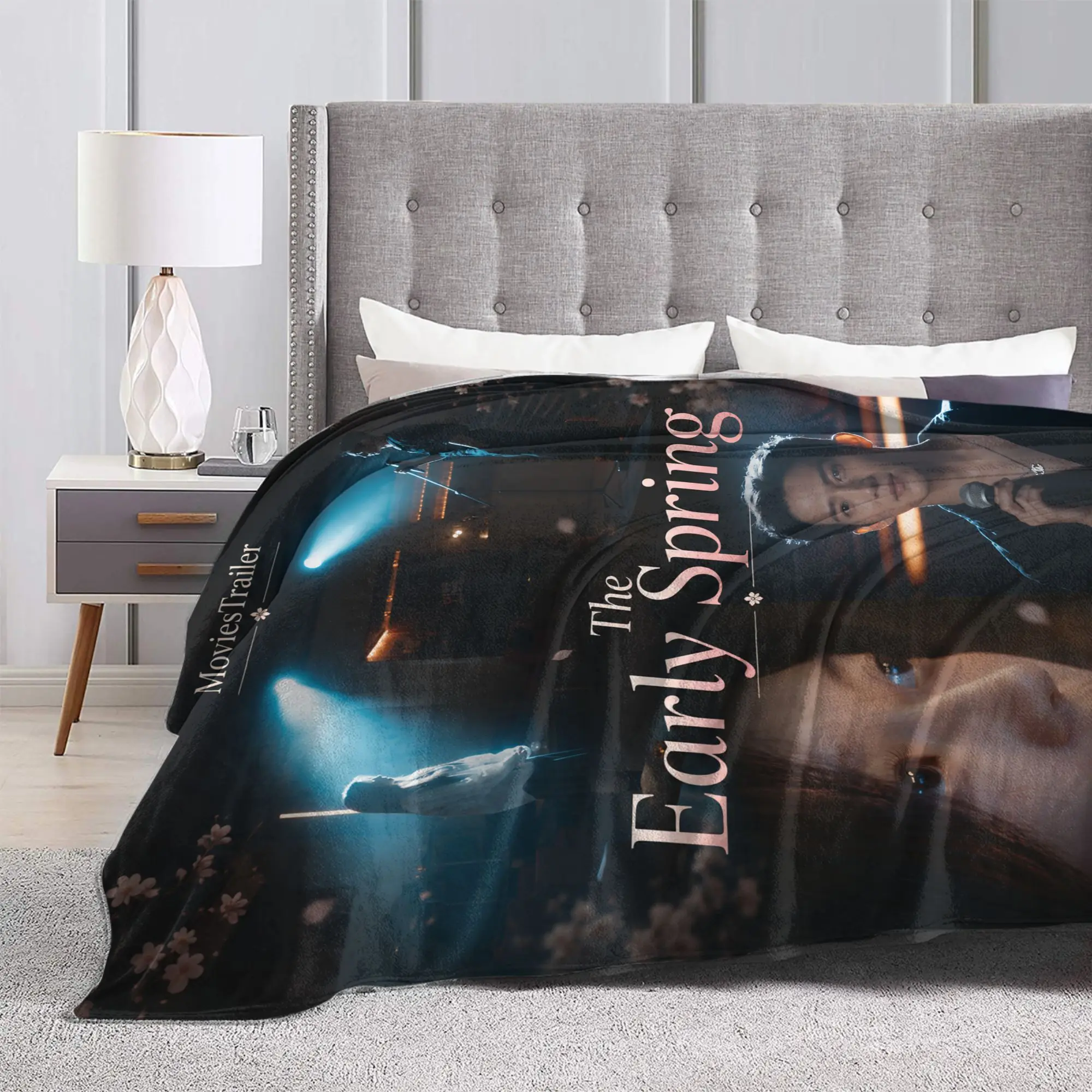 The Early Spring Blanket Quality Soft  Bedding Throws Winter Children Couch Chair Novelty Bedspread