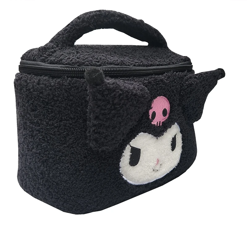 Sanrio Kuromi Hello Kitty Portable Cosmetic Case Makeup Bag Cute My Melody Toiletries Organizer Waterproof Travel Bag Girls Toys