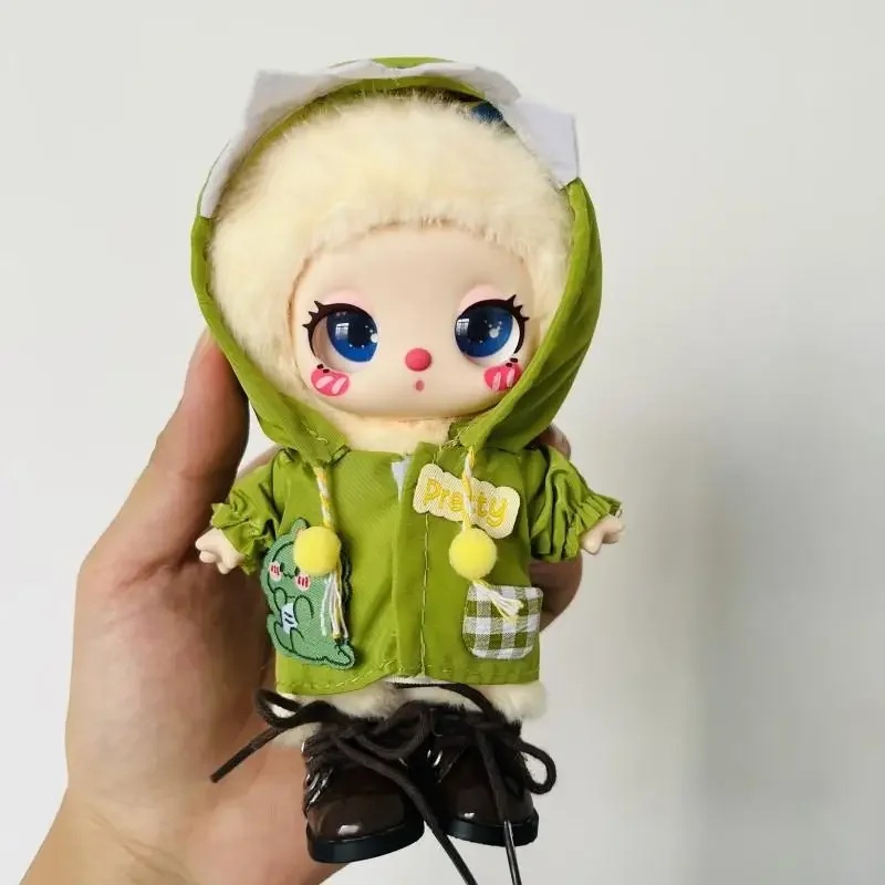 16cm Mini Doll'S Clothes Outfit Accessories For Liila lucky Cat Idol and 10cm cottom doll cute Outdoor raincoat Clothing gift