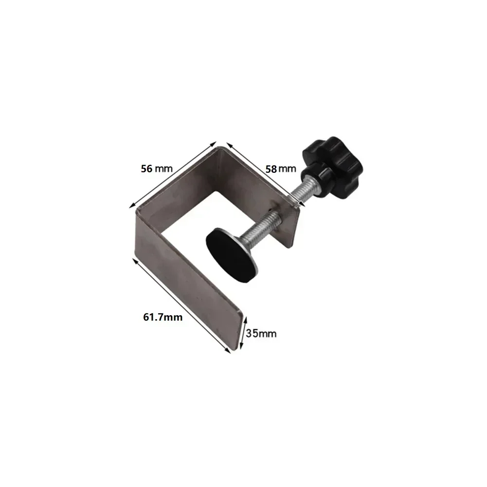 Abrazadera de fijación para instalación frontal de cajón, Hardware, Clip de montaje de plantilla, herramienta de carpintería para mejorar el hogar, acero inoxidable, 1 Uds.