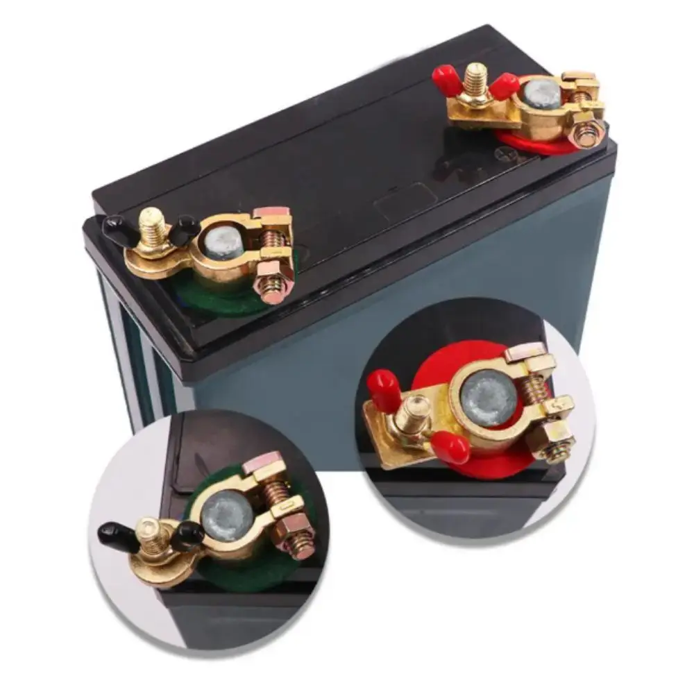 

Brass Material Battery Terminal Connector Adjustable Design Copper Material Battery Connectors 300A Maximum Current M8 Bolt