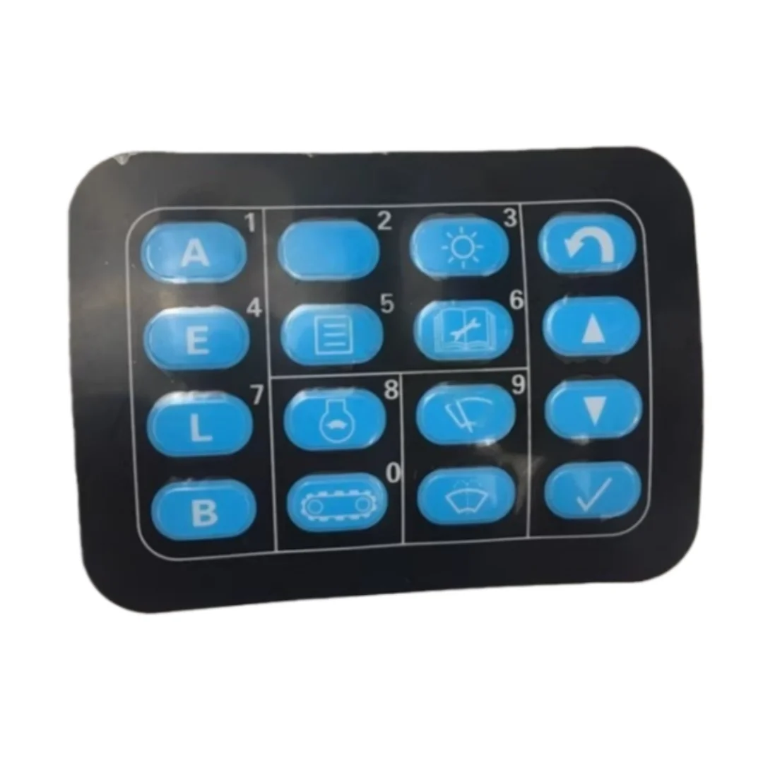 Suitable for Komatsu PC60/120/200/210/220-5-6-7 excavator instrument key stickers display screen film stickers