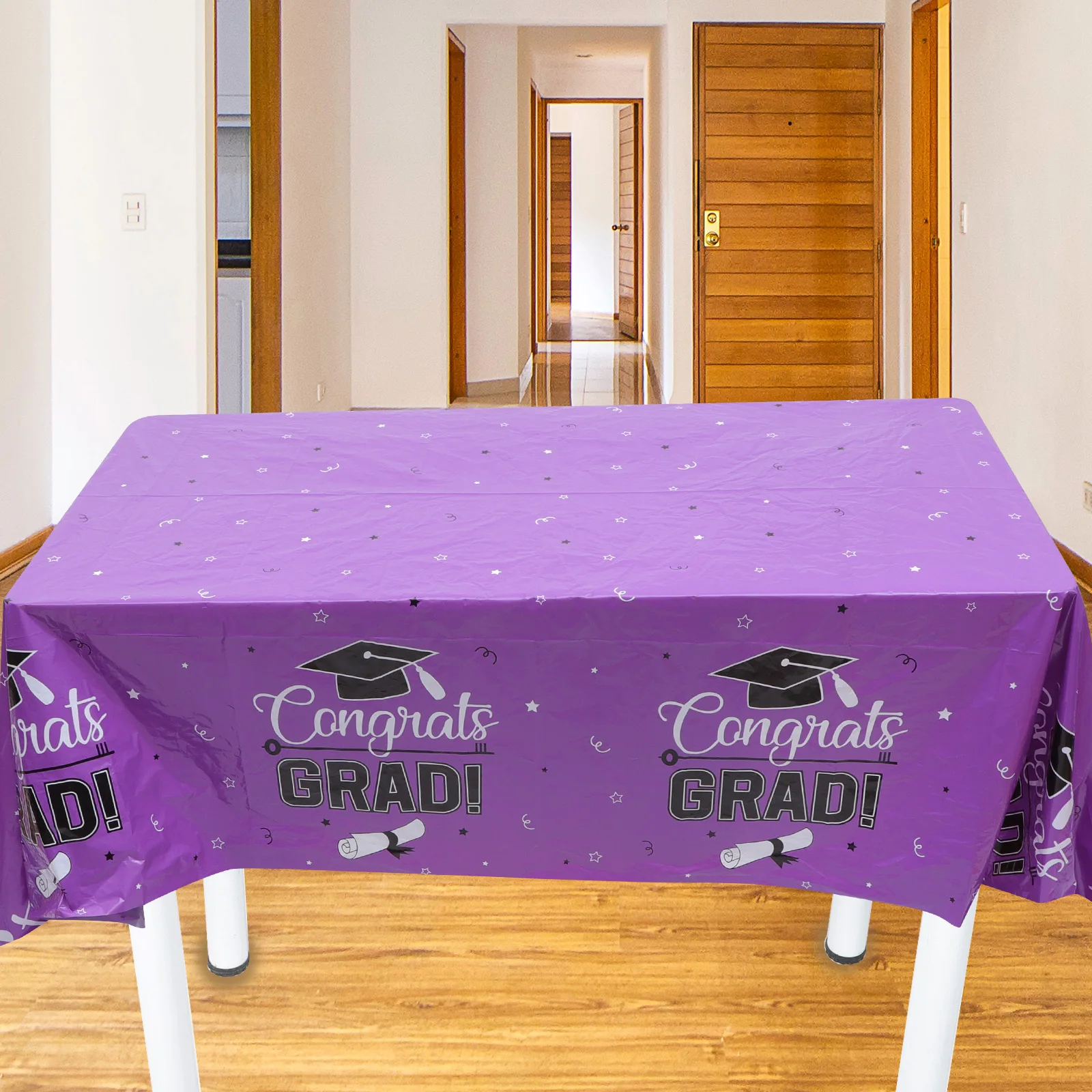 

1pcs Tablecloth 2023 Decorative Wear-Resistant Graduation Party Decoration Table Runner Scarf Style Easy Clean for Home