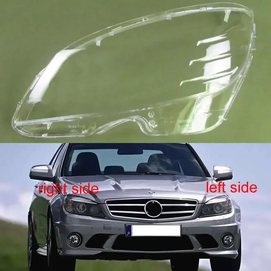 

Front Lampshade Lamp Shell Headlamp Cover Headlight Shade For 2007-2010 Benz C Class W204 C180 C200 C220 C250 C280 C300