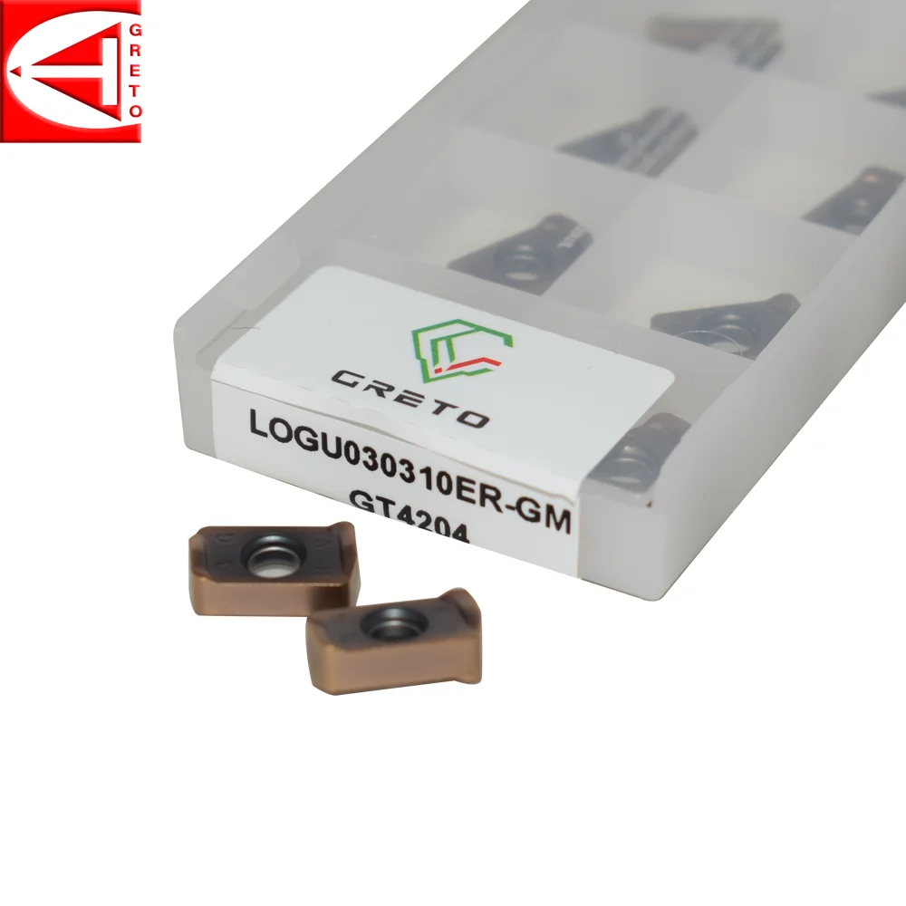 GRETO LOGU030310ER-GM GT4202 GT4204 Tungsten Carbide Cutting Tool Inserts Milling LOGU 030310 ER-GM