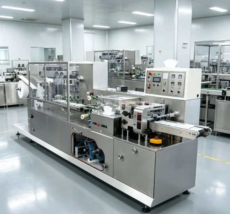 Sanitary Wet Wipes Packing Machine for Hospital, Wide Seal, High Sterility Standard