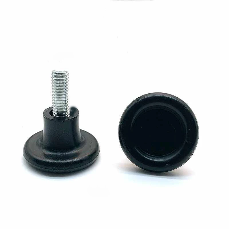 4-50 Uds PP plástico ajustable pies almohadilla tornillo M6 M8 M10 mesa silla nivelación negra almohadilla de pie muebles pierna protección antigolpes