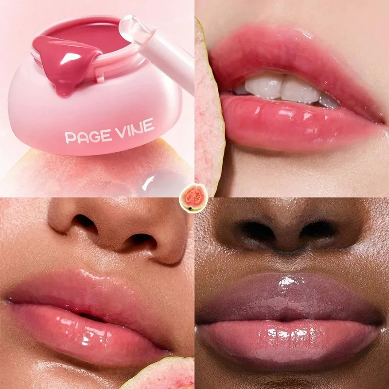 Brillo de labios con pincel, máscara hidratante resistente al agua para manchas de labios, fórmula no pegajosa, efecto de brillo de vidrio, uso durante todo el día, belleza