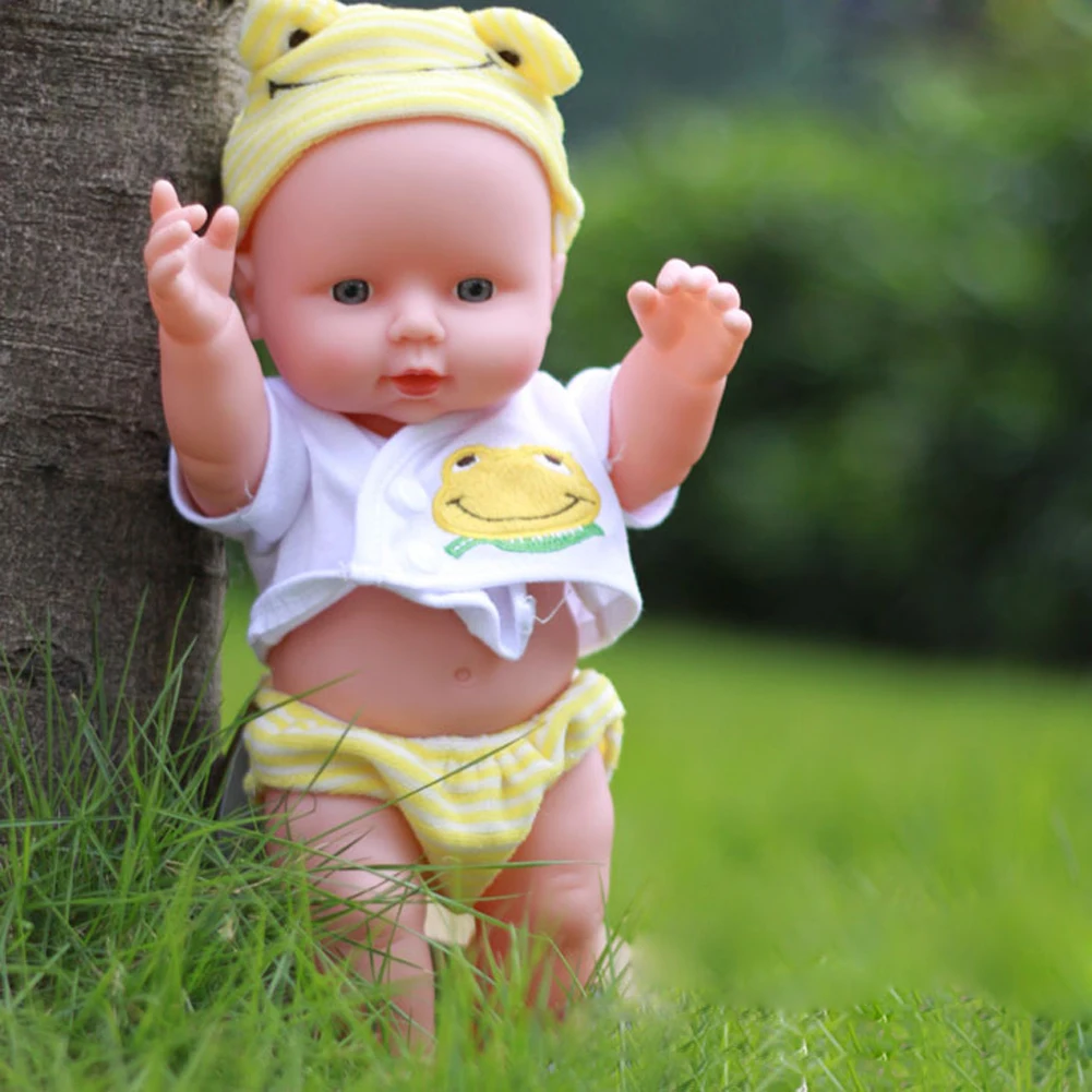 30cm Realistic Baby Doll Soft Elastic Photographic Assistance Doll Movable Prepregnancy Morning Education Baby Companion Toys