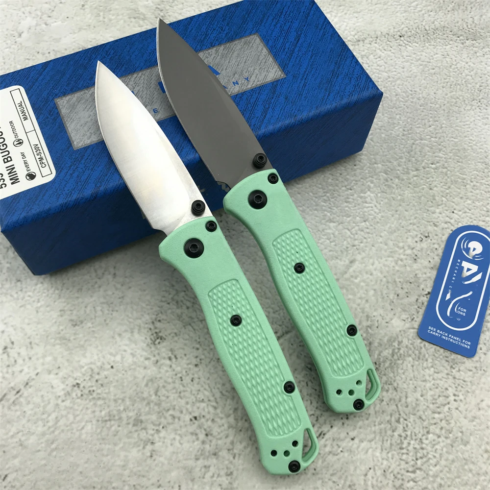 

BM 533 MINI Pocket Knife Mark S30V Blade Nylon Fiber Handle Everyday Carry Tactical Survival Hunting Cutting Self Defense Knives