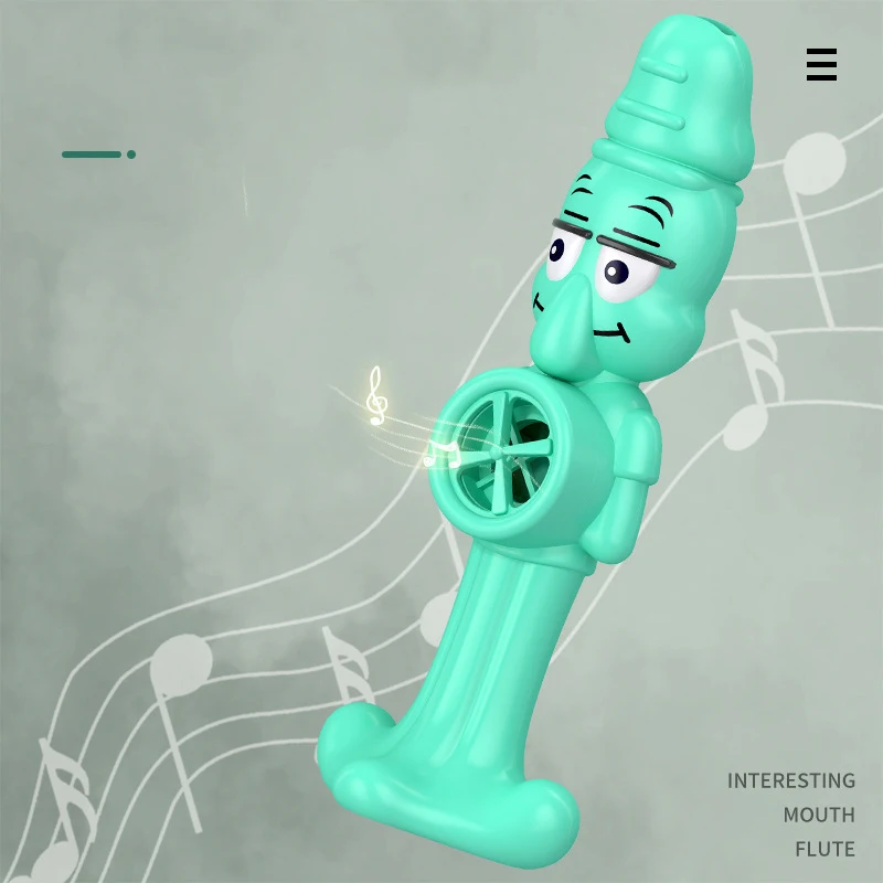 Octopus-shaped Wind Instrument - 3-in-1 (Whistle/Trumpet/Saxophone), Fun Party Interactive Prop, Adorable Music Toy