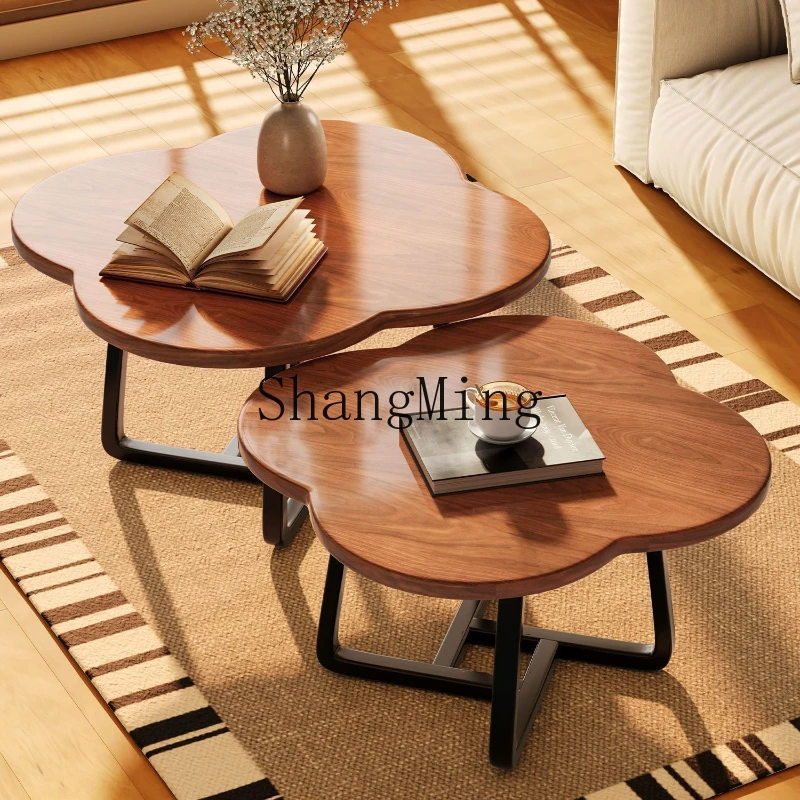 

CL small apartment living room sofa simple light luxury modern household round bedroom simple side table