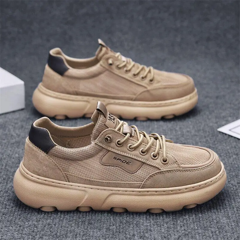 lightweight-soft-bottom-men's-casual-shoes-breathable-mesh-sports-board-shoes-khaki-color-flag-brand-public-bull-men's-shoes