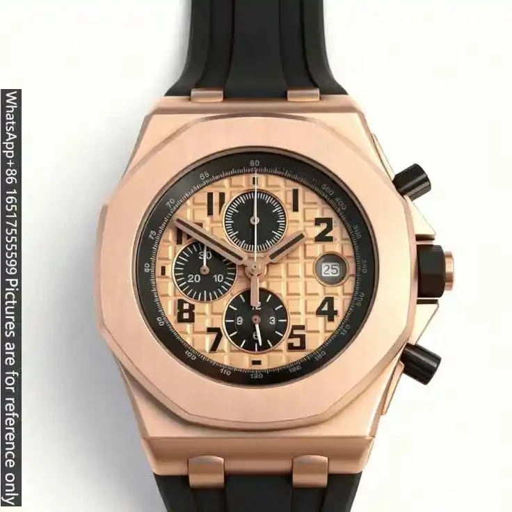42mm Modern Minimalist Mens Luxury Watches Matte High Density 904L Steel Quartz Movement Multi Functional Dial Wear Resistant