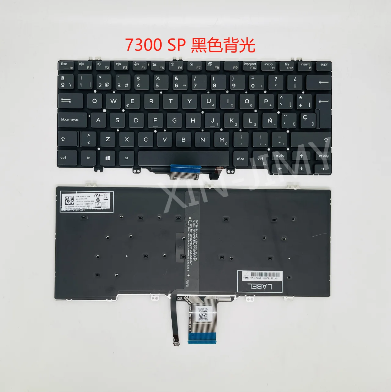 7300 Spanish/portuguese/AZERTY backlit keyboard for Dell Latitude 3300 5200 5300 5310 7300 5310 2 in 1 laptop Keyboard French