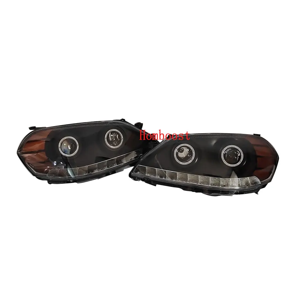 

A Pair Car Modified Black LED Headlights Daytime Running Light Far and Near Lamp For Toyota MARK GX110 JZX110 2003 2004