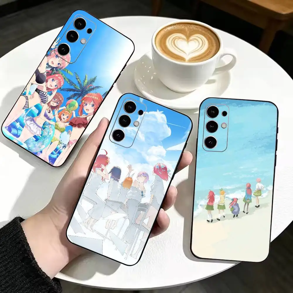 Anime T-The Quintessential Quintuplets  Soft Silicone Case for Samsung S26, S24, S21, S22, S23, S30, Ultra, Plus, FE, Lite-Black