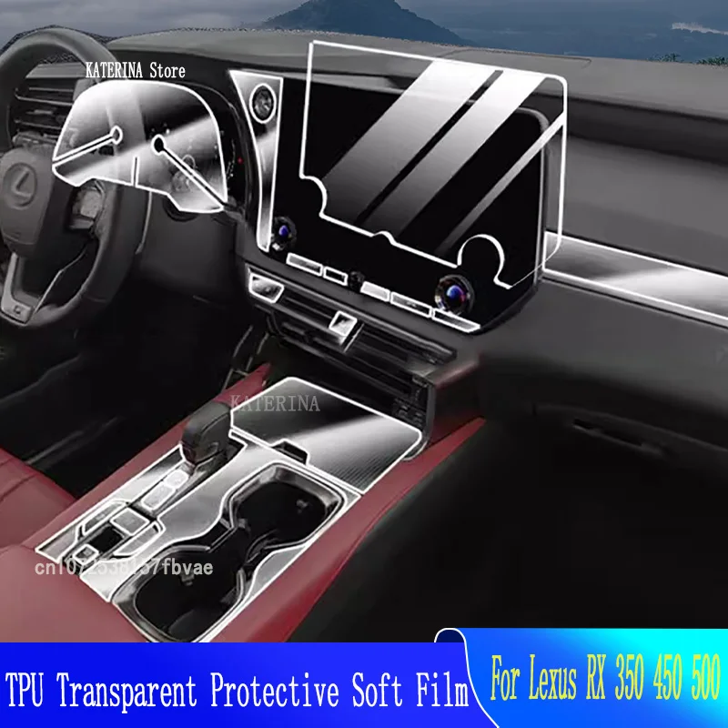 

For Lexus RX 350 450 500h(2023)Car GPS Navigation Protective LCD TPU Screen Protector Anti-Scratch Film Fitting PPF