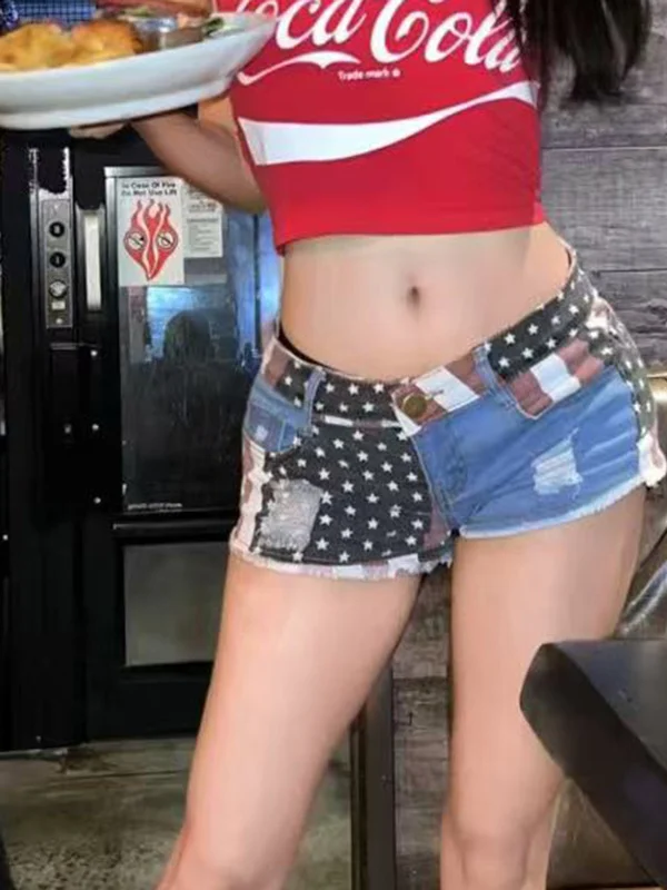 

Low Waist Denim orts Women's Sexy Hot Pants Club Hole Punching Summer Trendy Casual Straight Leg Jeans orts Super ort