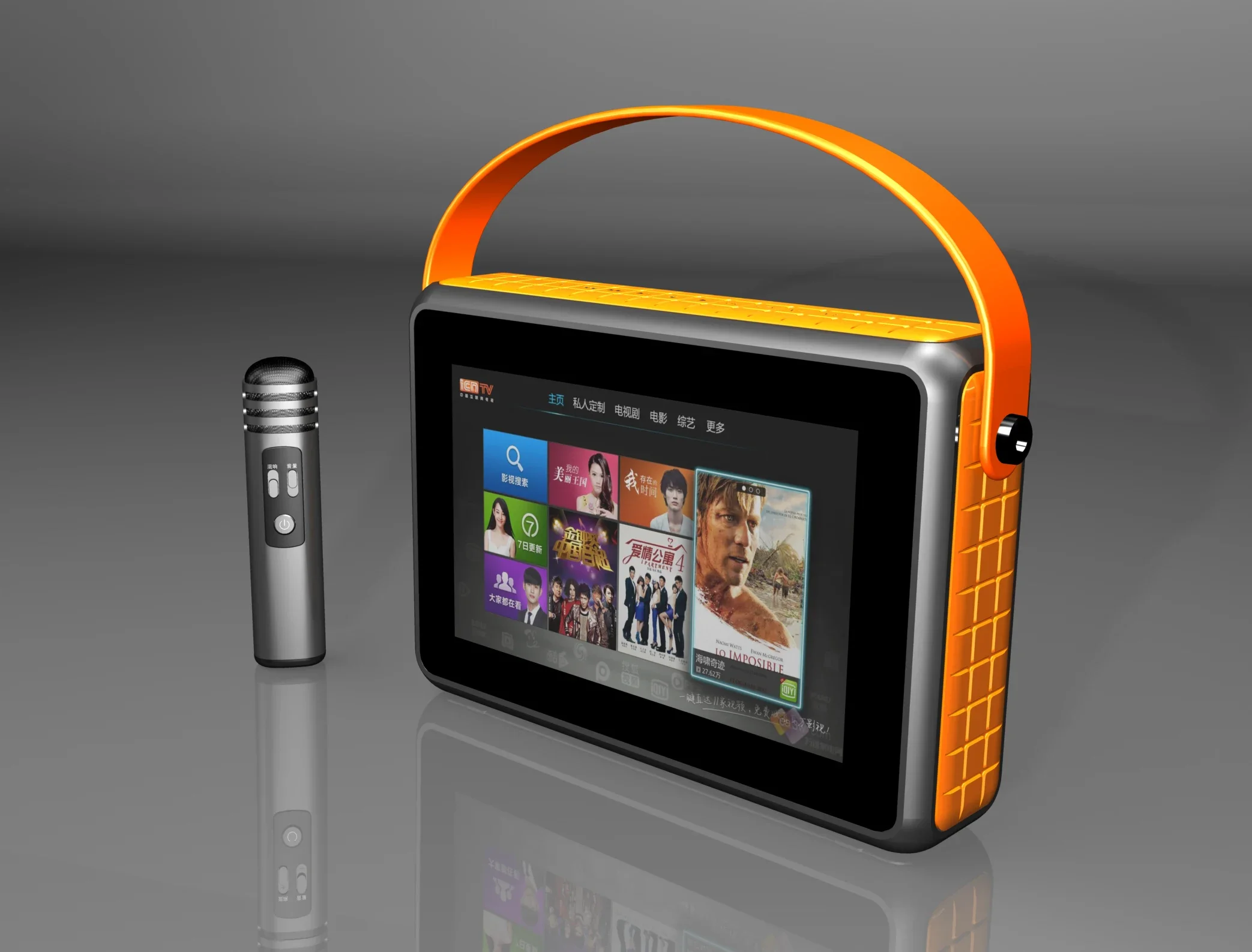 

8''inch Portable Wireless Blue Tooth Professional Smart KAROAKE Machine Speaker Led Light Touch Screen Display Plastic Sound