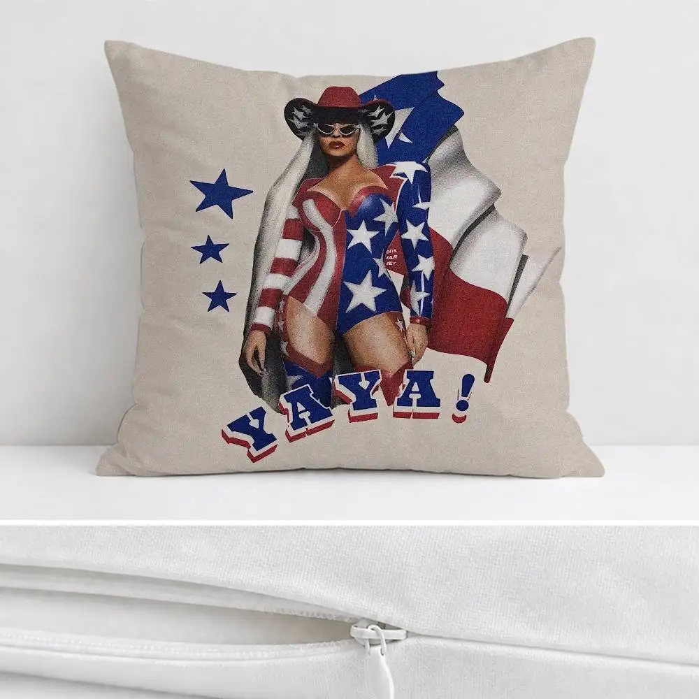 B-Beyonce Double-sided Printed Square Decorative Cushion Cover for Sofa Living Room Home Decor