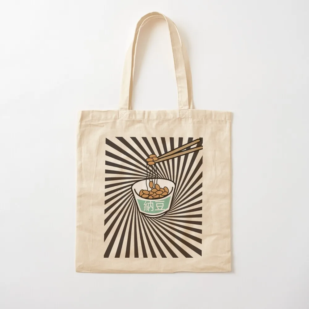 

Natto - Fermented Soybeans Tote Bag bag for beach Big bag Canvas Tote