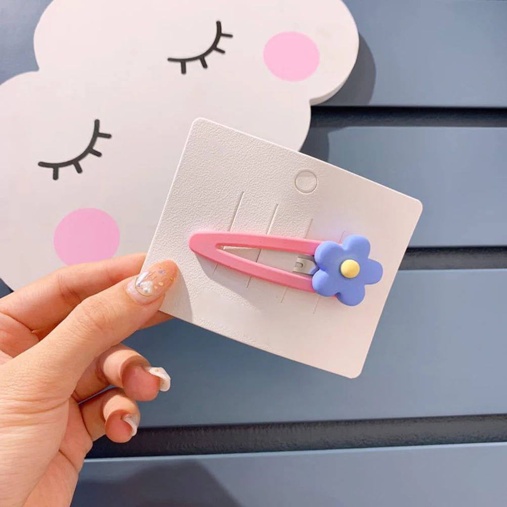 

6pcs Candy Color Flower Clip Kids Girl Clips Baby Barrettes Fashion Hair Pins Accessories Hair Styling Aid Girls Women Gifts
