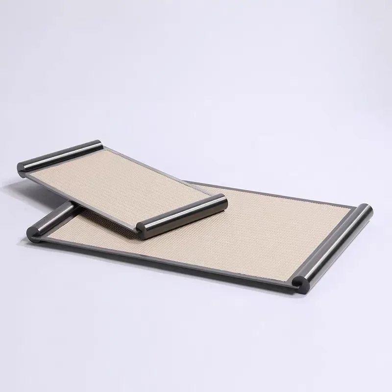 Creative Picture Metal Tray Stainless Steel Leather Tray Desktop Storage Container Jewelry Dish Trinket Dish Home Decoration
