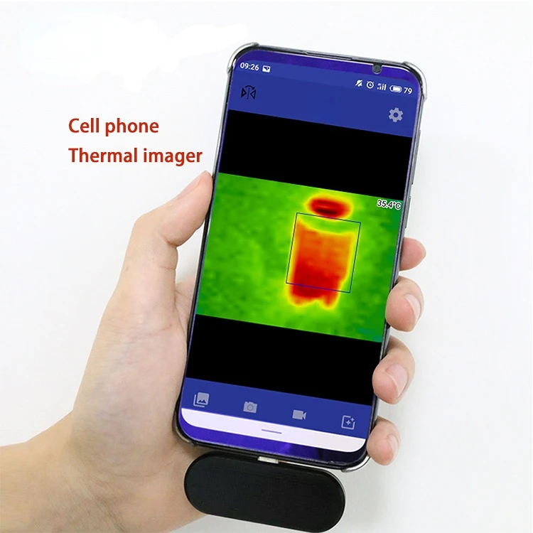 

Small Thermal Imaging Camera Infrared Imager Night Vision 3 Use For Mobile Phone Or Type-C Thermal Camera