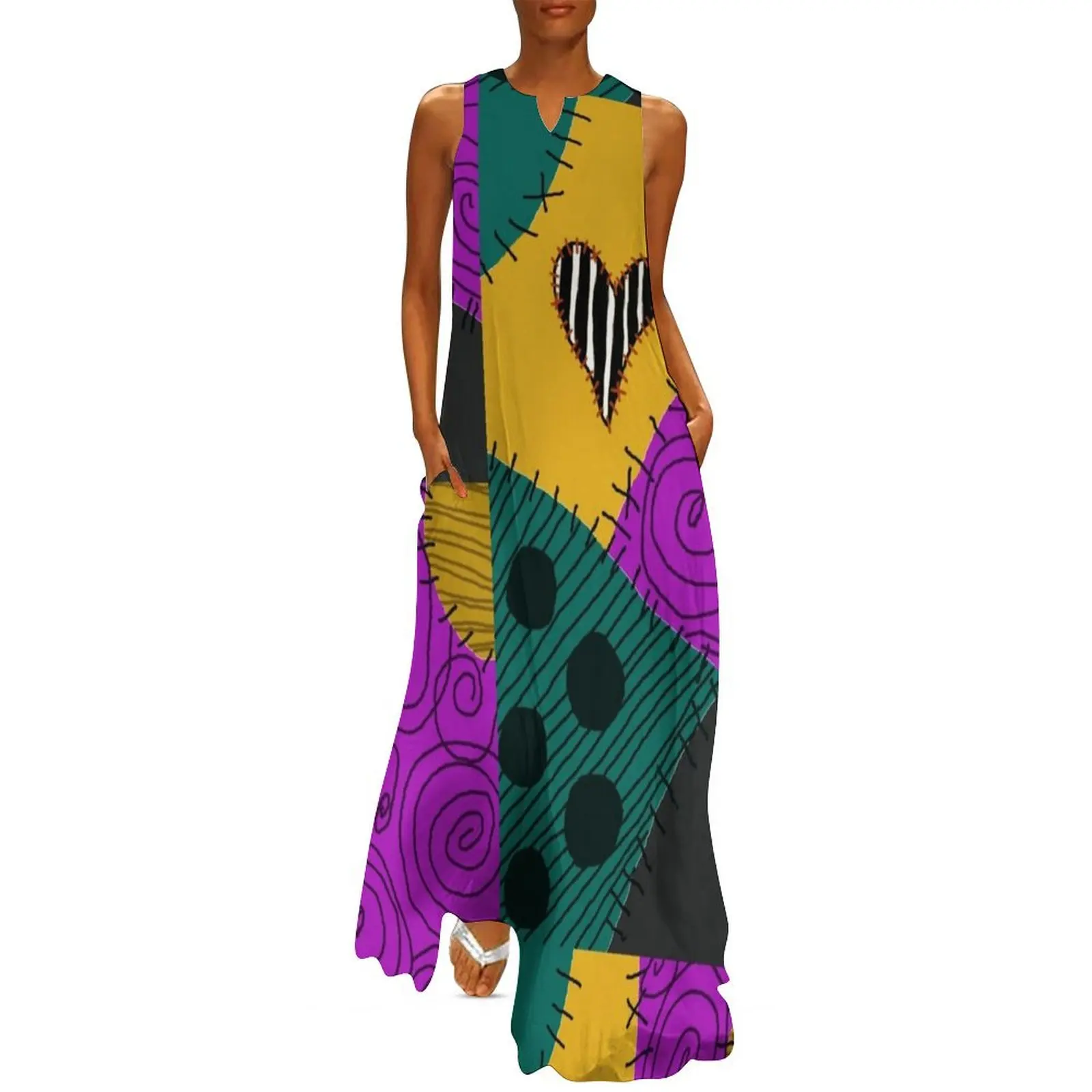 

Sally's New Patch Long Dress Long dresses elegant women's dresses sale Dress