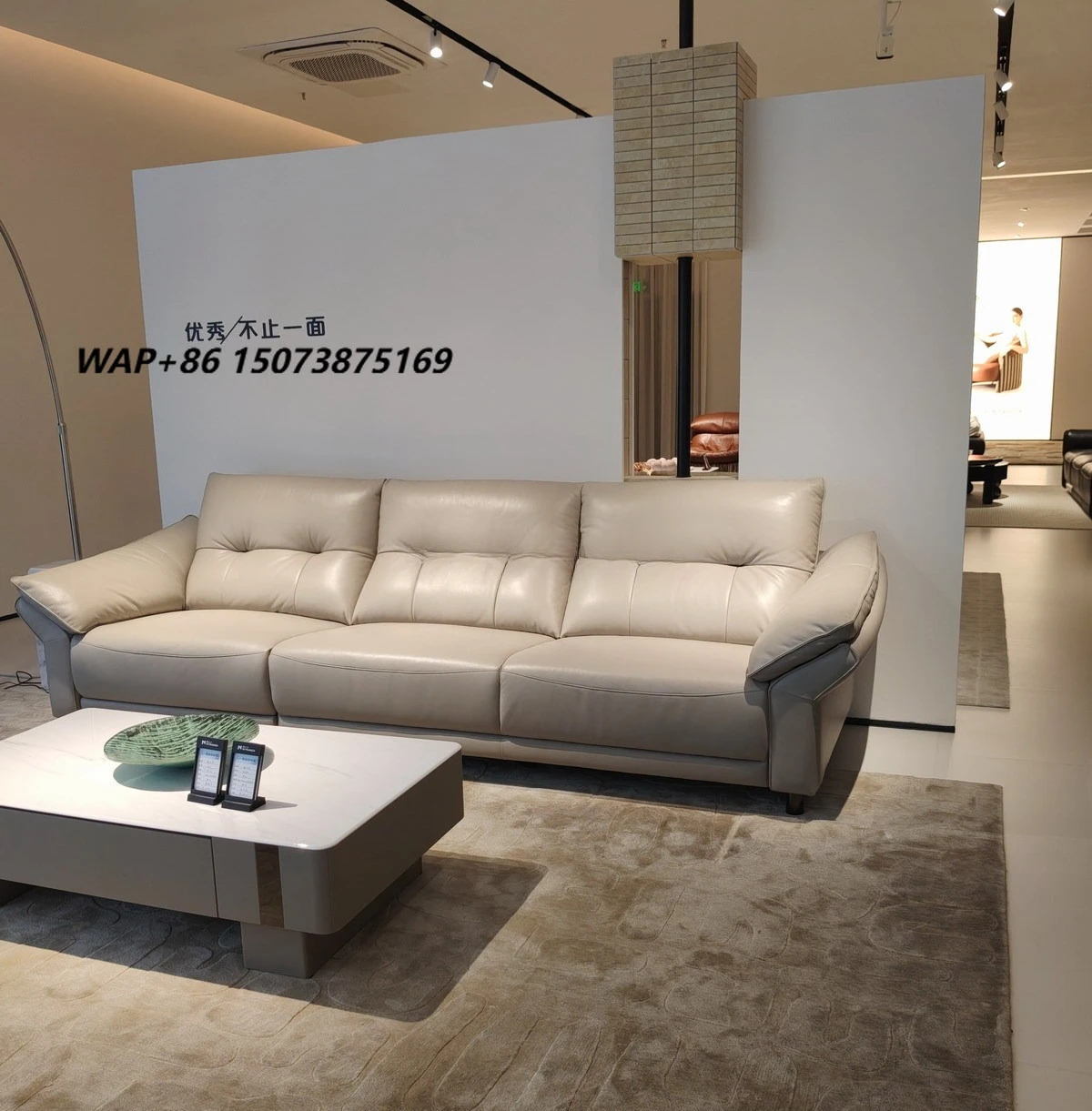 Modern Elegant Living Room  Functional Reclining Seat Electric Powered Recliner Genuine Leather Sofas