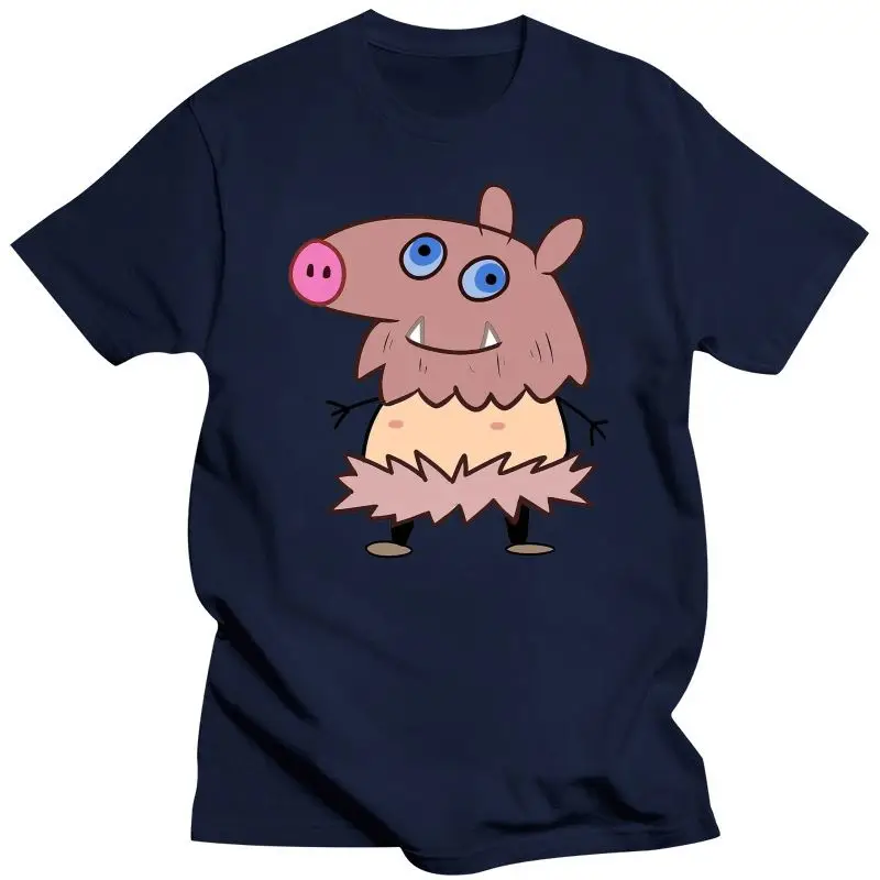 New Demon Slayer Kimetsu No Yaiba Inosuke Pig Boy Funny Mashup Black T-Shirt Breathable Tee Shirt