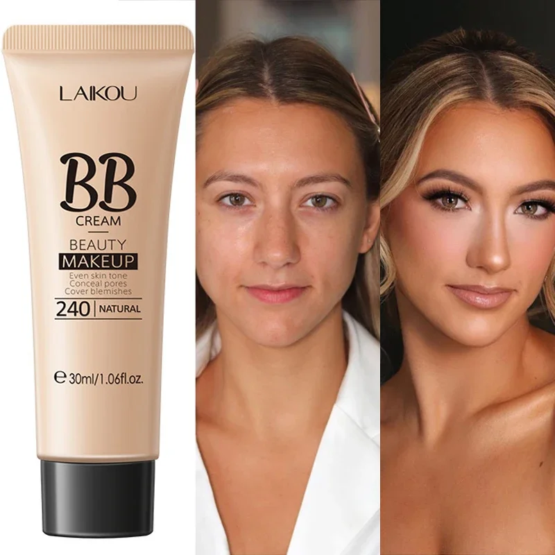 Long Lasting BB Cream Liquid Foundation Waterproof Cover Acne Spot Natural Face Base Makeup Matte Concealer Foundation Cosmetics