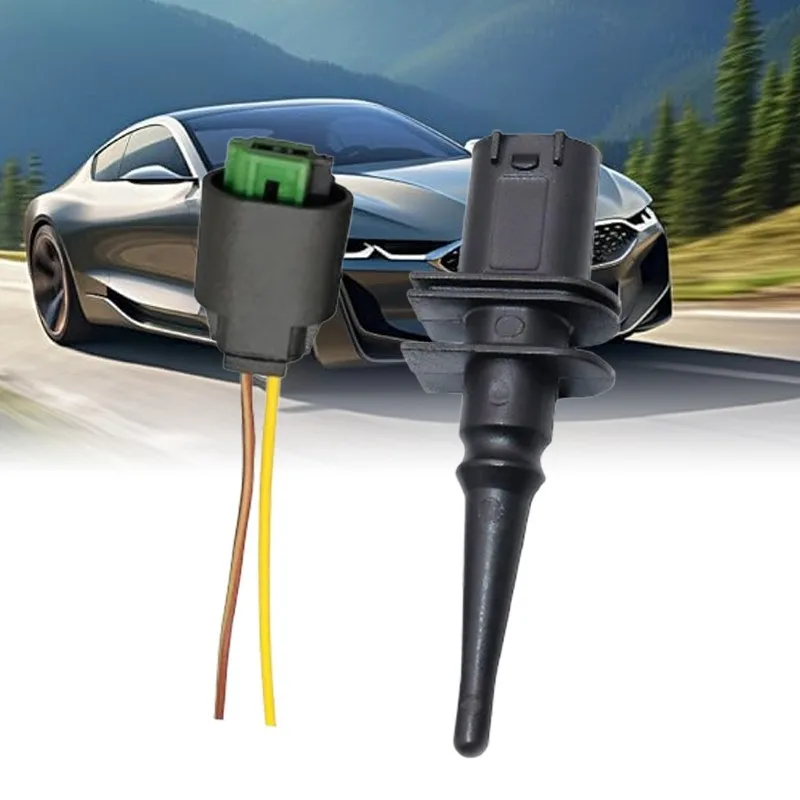 

Car Air Temperature Sensor with Connector Plug for BMW 1 6 7 Series E39 E46 X3 X5 X6 Z4 Z8 MINI R50 R53 R56 R55 Ambient Outside