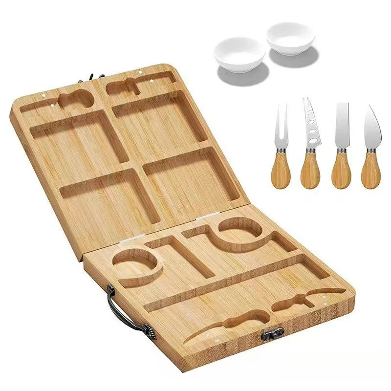 

Spot Cheese Board Foldable Fruit Bread Cutting Deli Cheese Cutting Portable Snack Platter Butter