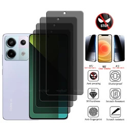 4/3/2/1Pcs For Redmi Note 13 Pro 5G Glass Redmi Note 13 5G Glass 9H Privacy Anti-Spy Cover Screen Protector Redmi Note 13 Pro 4G