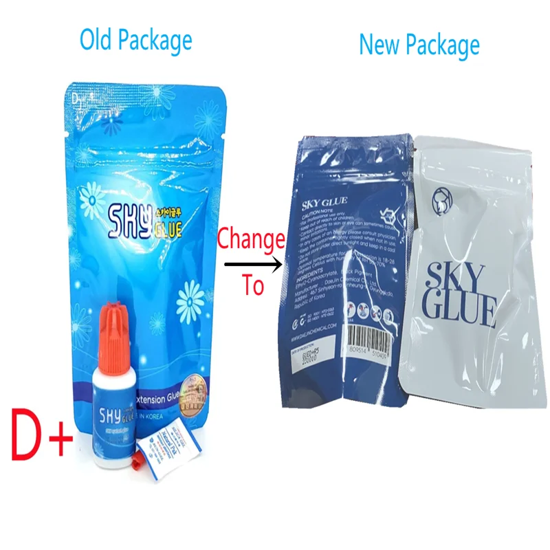 1pcs 5ml Korea Original Sky D+ Glue 2s Fast Dry Time For Eyelash Extensions MSDS Adhesive Red Cap Beauty Tools