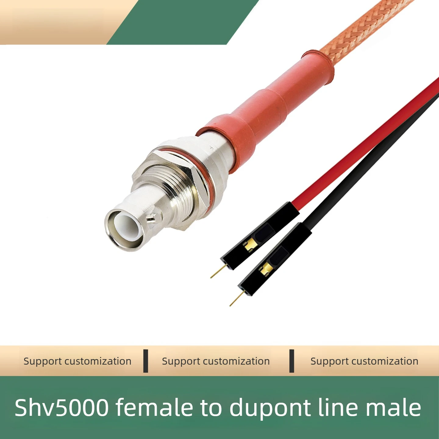 SHV5000V high pressure head to DuPont line/banana head/crocodile clip 5kV male and female head RG142 coaxial line