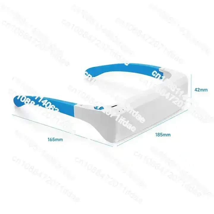 

blue light wearable built-in battery led light anti motion sickness medical therapy glasses SAD Phototherapy glasses