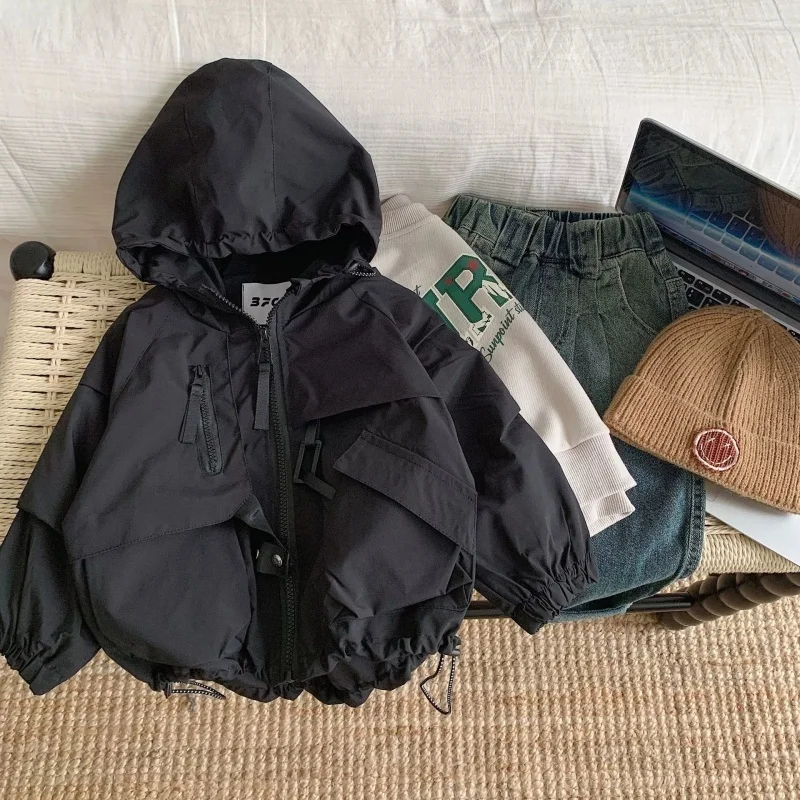 

Boys Jacket Windproof Shock Clothes 2025 New Spring and Autumn High Quality Kids Outdoor Top Halloween Christmas Kids Gifts