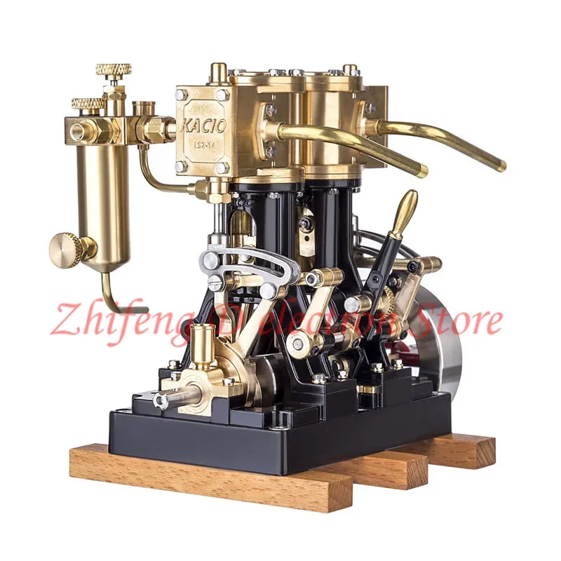 KACIO LS214 reciprocating steam engine, scientific toy, engine model, retro engine, operating pressure: 0.1mpa-0.6mpa