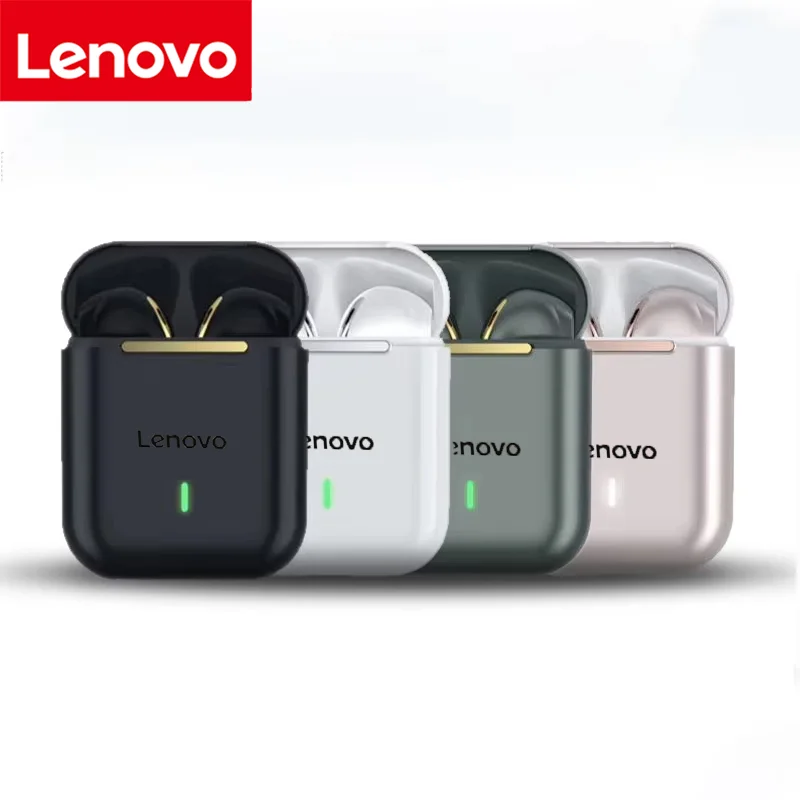 Lenovo ? �couteurs intra-auriculaires sans fil, st�r�o HiFi avec Microphone, �tanche, Bluetooth, commande tactile, suppression du bruit
