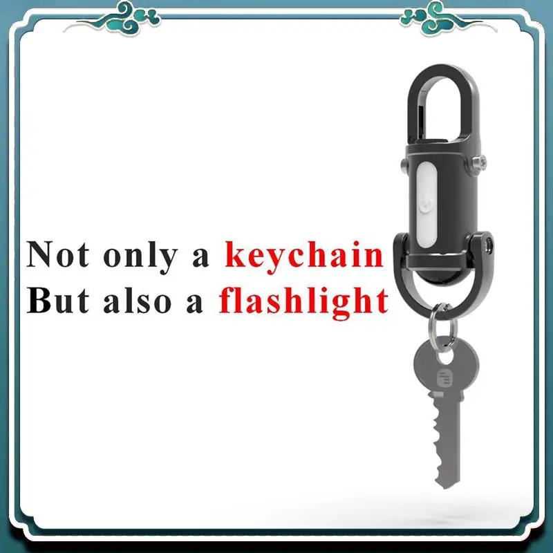 2025 Mini Torch Keychain Flashlight 3 In 1 Flashlight & Power Bank & Keychain Mini Flashlight For Emergency Power Eco-Friendly