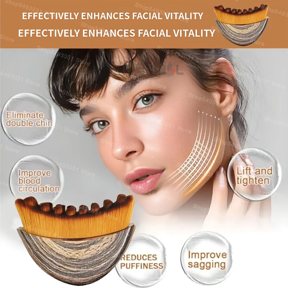 Massager for Face Lymphatic Contour ,Skin Scraping Body Sculpting ,Face Guasha Brush Drainage Massager Brush Facial Massage